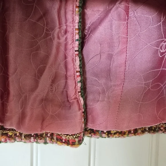 Chanel 01A Fantasy Tweed Pink Jacket 36Fr - Picture 7 of 15